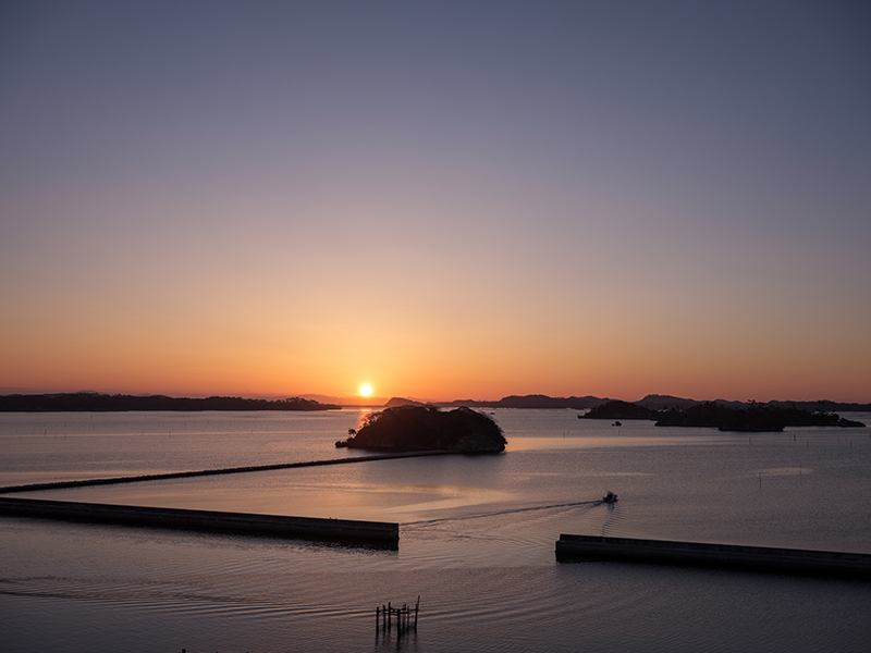 松島湾の日の出